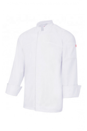 Chemise de cuisine à fermeture centrale