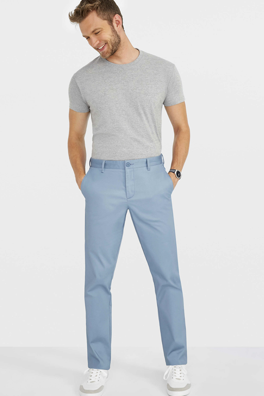 PANTALON STRETCH EN SATIN HOMME